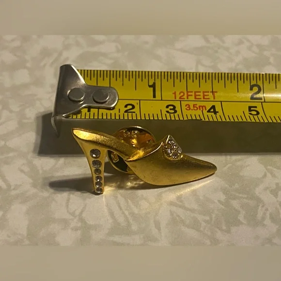🎁 Vintage Signed JJ Costume Shoe Pin #7663 - Picture 5 of 6